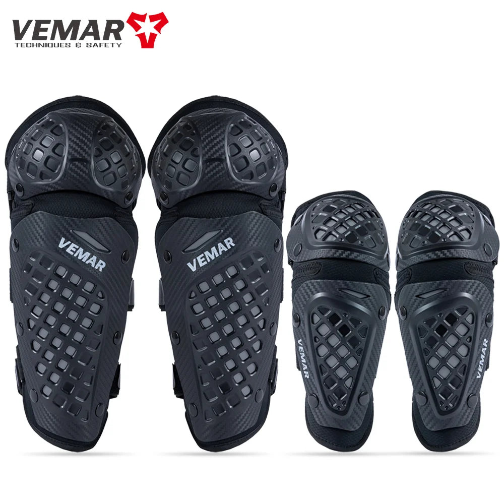 Vemar New Motorcycle Knee Pad Elbow Protective Combo Knee Protector Equipment Gear Four Seasons Outdoor Sport Motocross Knee Pad