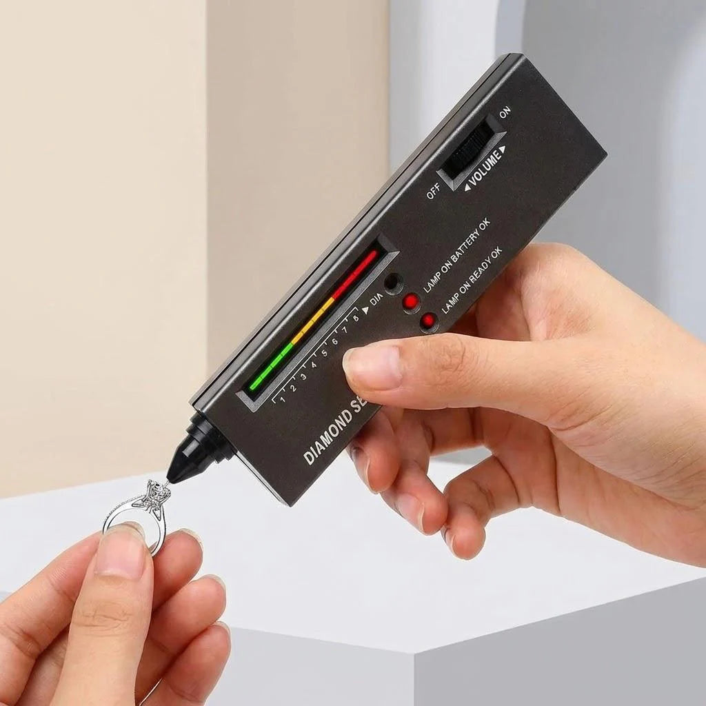 Portable Diamond Tester LED Indicator Gemstone Selector Tool Accurate Reliable Jewelry Jade Ruby