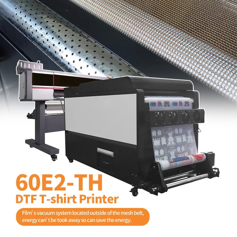 Powder Shaking with Purifier DTF Printer T-shirt Printing Machine DTF Printer Double Epson Head.