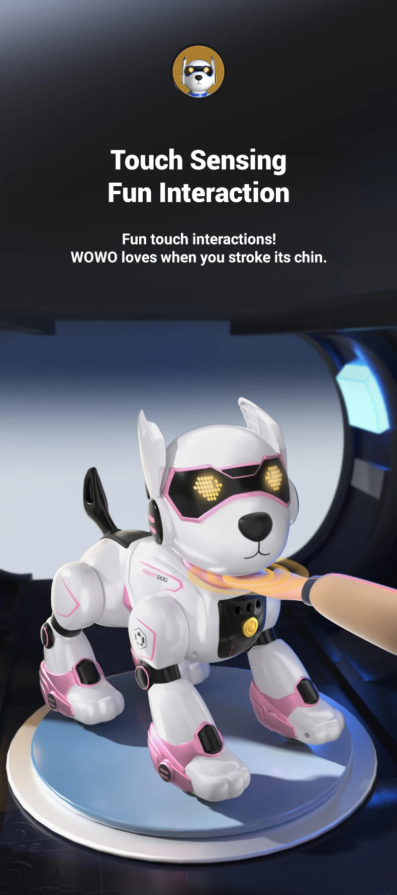 Brand New JJRC R27 Remote Control Robot Dog Voice Control Intelligent Talking Walking And Dancing Light Play Cute Children Gifts