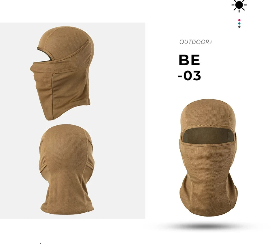 Camping sun protection Tactical Balaclava Bicycle Riding Windproof Full Cover Outdoor Hunting Hiking Head Warm Shield Ski Scarf