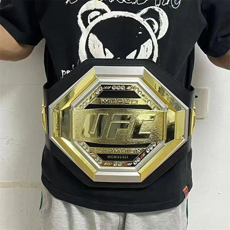High Quality Boxing Champion Belt Toys Championship Gold Belt Ornaments Occupation Wrestling Gladiator Cosplay BoyBirthday Gift