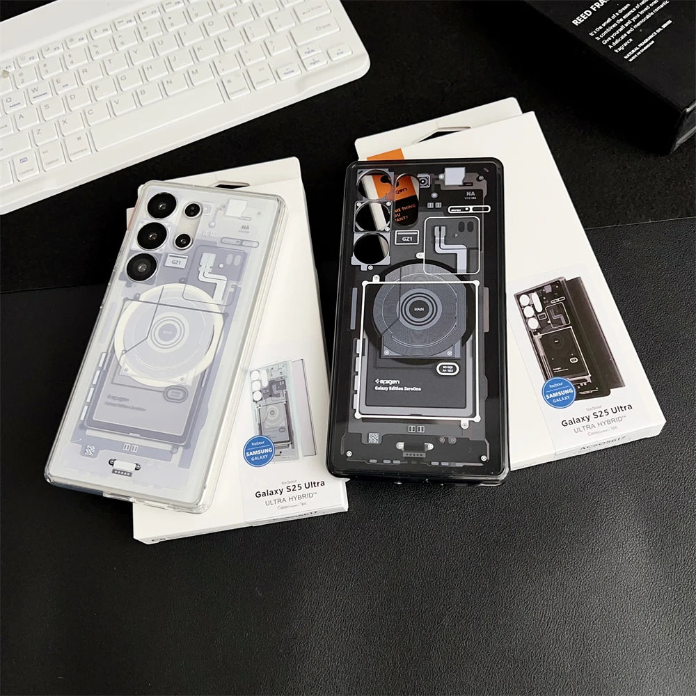 Spigen Ultra Hybrid Magfit Zero One Designs Magnetic Case For Samsung Galaxy S25 Ultra S26 S24 S23 S22 Plus For Magsafe Cover