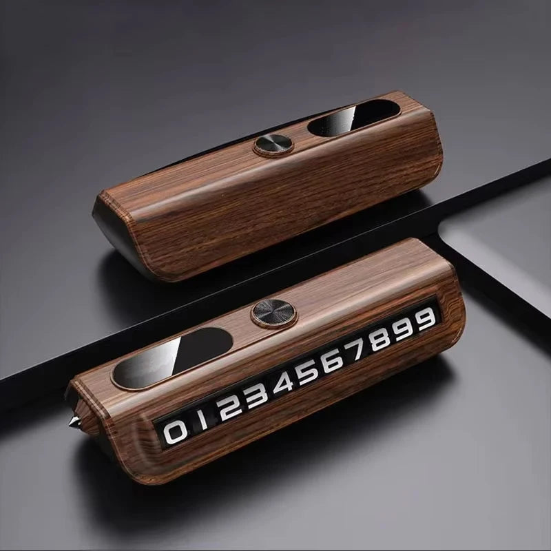 Multi-functional parking number plate, parking and moving phone, window breaker, car-mounted moving phone plate Accessories