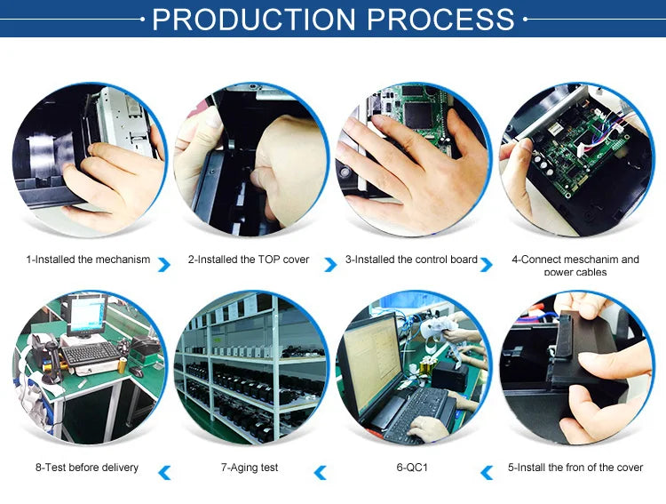 58mm Embedded Receipt Thermal Printer Panel Kiosk Printer with TTL/RS232 Interface