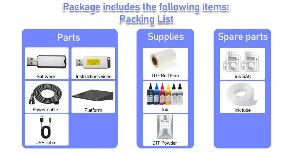 A3 dtf printing machine For Epson R1390 DTF Printer With DTF Curing Oven Directly To Film Transfer T shirt printing Machine A3