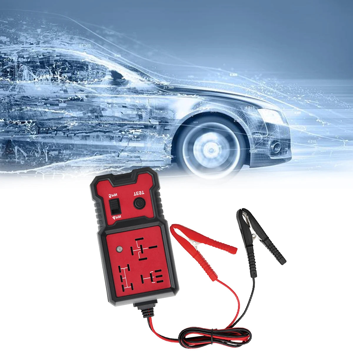 Universal 12V Led Light Indicator Car Battery Detector |   Automotive Electronic Relay Tester, Automotive Relay Tester, Battery Not Included