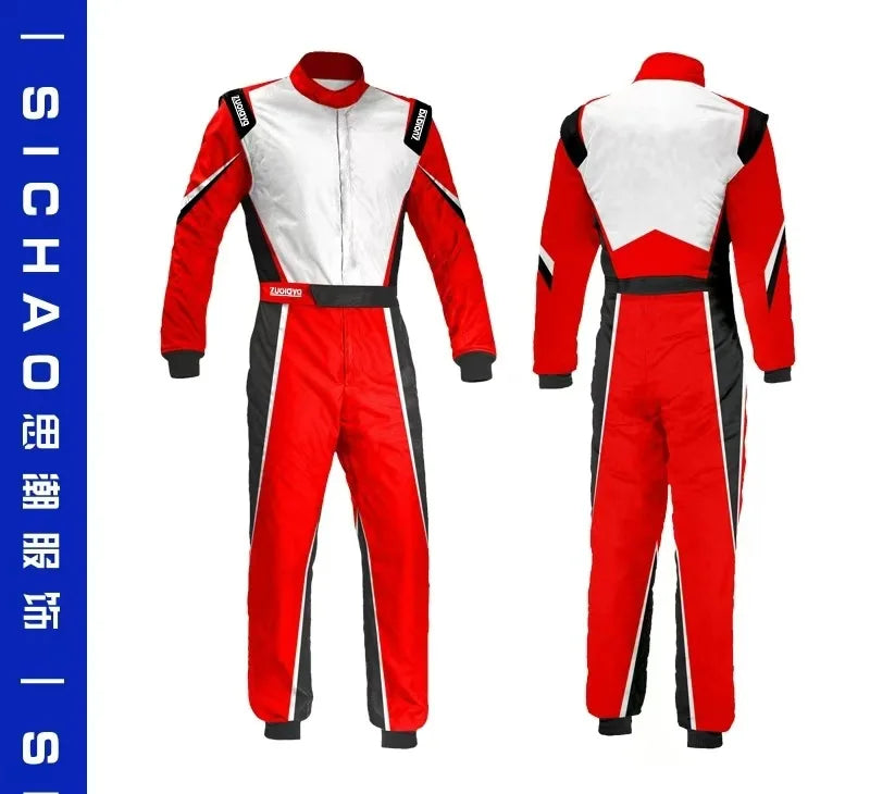 Men Women for Karting Suit Waterproof Car Motorcycle Motocross Racing Club Exercise Clothing Set Overalls