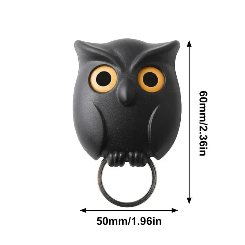 6PCS Owl Shape Wall Hook Key Holder Wall Sticker Keep Keychains Key Hanger Hooks Wall Hanging Hook for Kitchen Home Adhesive