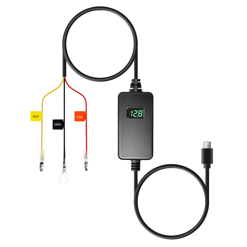 70mai Hardwire Kit UP06 Adjustable 70mai UP03 Parking Hardwire Kit Type-C Interface 24H Parking Surveillance Cable 70mai UP06