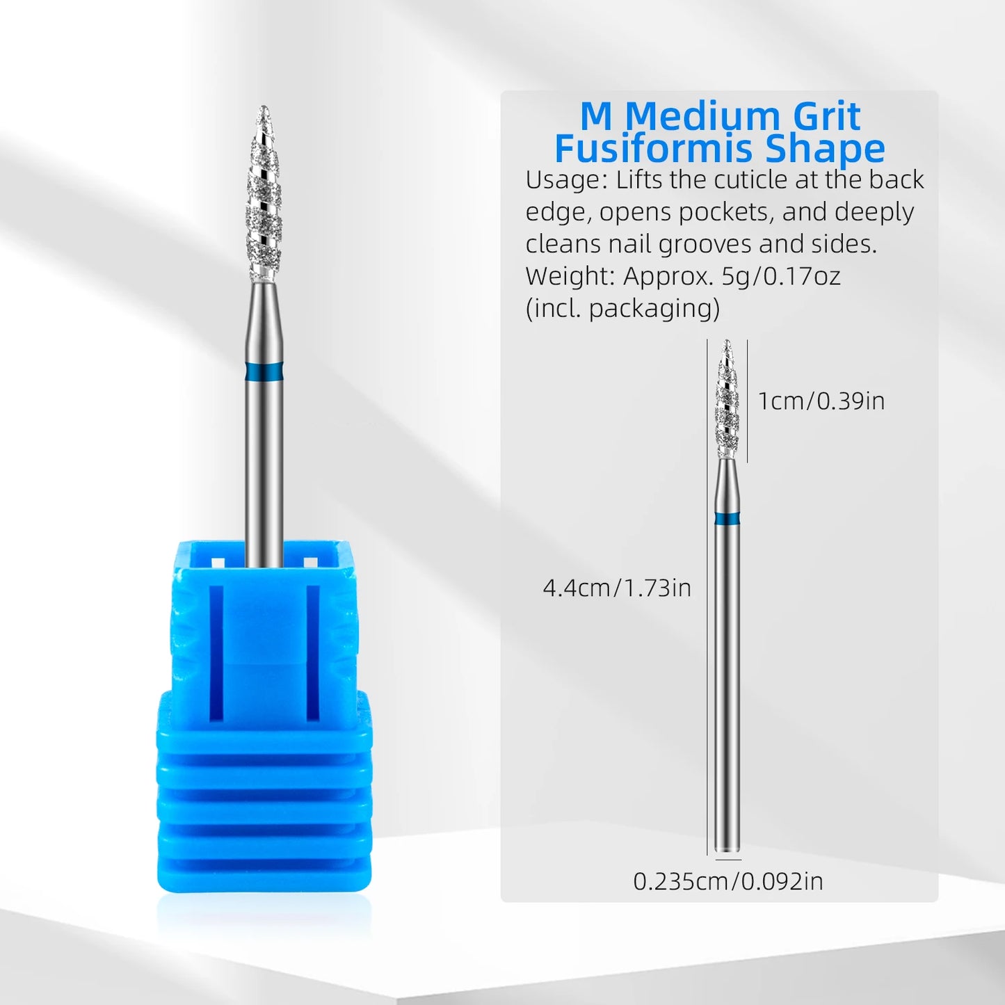 Tornado Diamond Nail Drill Bits Spiral Drill Milling Cutter For Manicure Electric Machine Accessory Nail File Gel Remover Tool