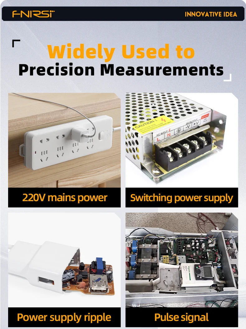FNIRSI 2C53P Touch Screen Portable Digital Oscilloscope Multimeter Signal Generator 3in1 2 Channel 50MHz 250Ms/S 19999 Counts