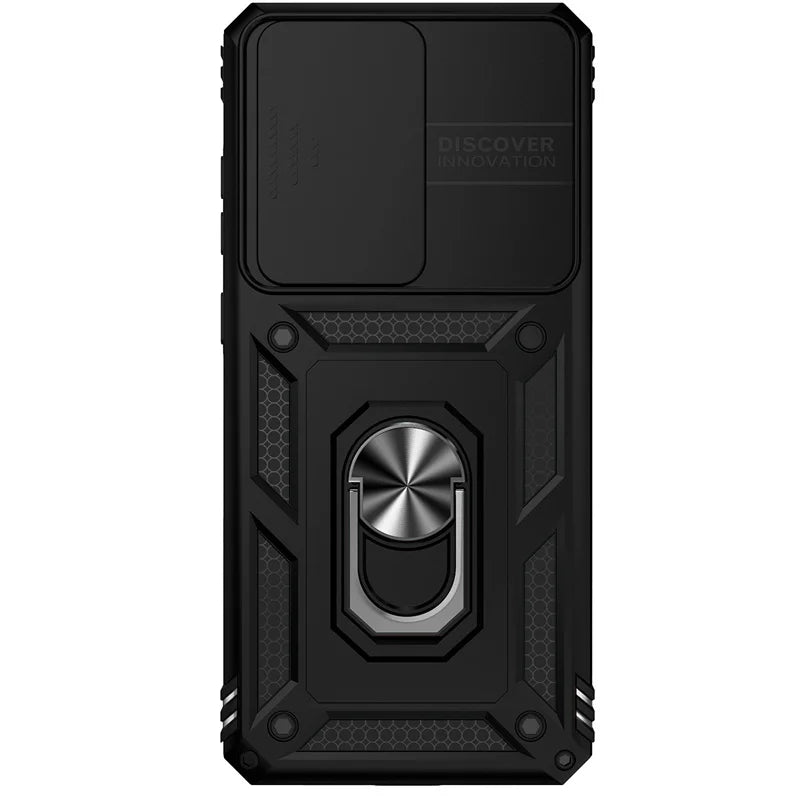 Silde Lens Armor Shockproof Phone Case For Samsung Galaxy S20 Ultra S20 Plus S 20 FE S20+ Magnetic Car Holder Ring Protect Cover