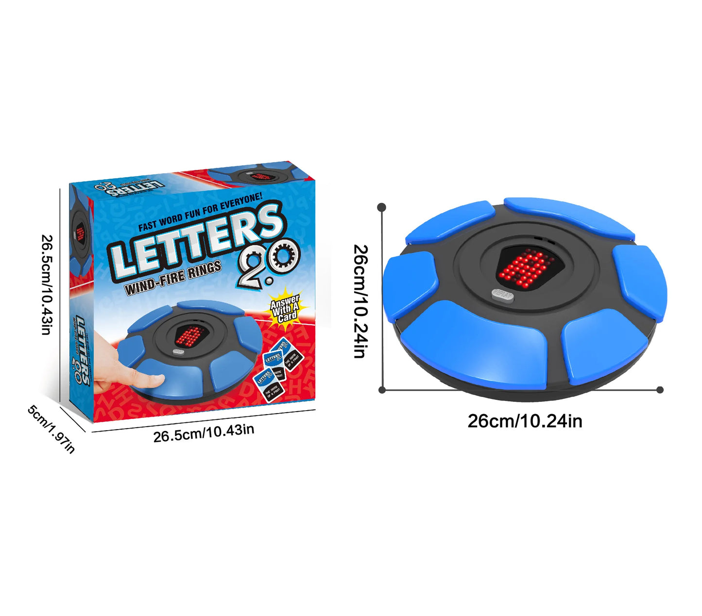 New Basta Spanish Tapple Word Game - English Tapple Games Version Quick Thinking Letter Pressing Board Family Children's Game