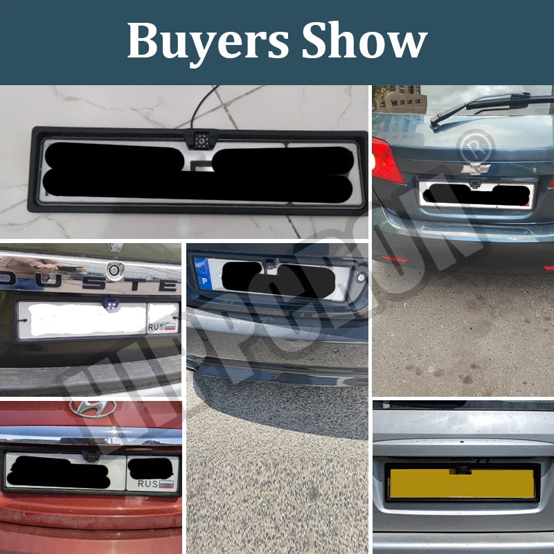 SINOVCLE Car Rear View Camera EU European License Plate Frame Waterproof Night Vision Reverse Backup Camera 4 Or 8 LED light