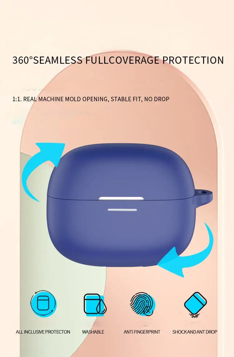 NEW Silicone Protective Case For Redmi Buds 6 Pro Headset Soft Case Charging Bag Headset Case Storage Bag with Hook