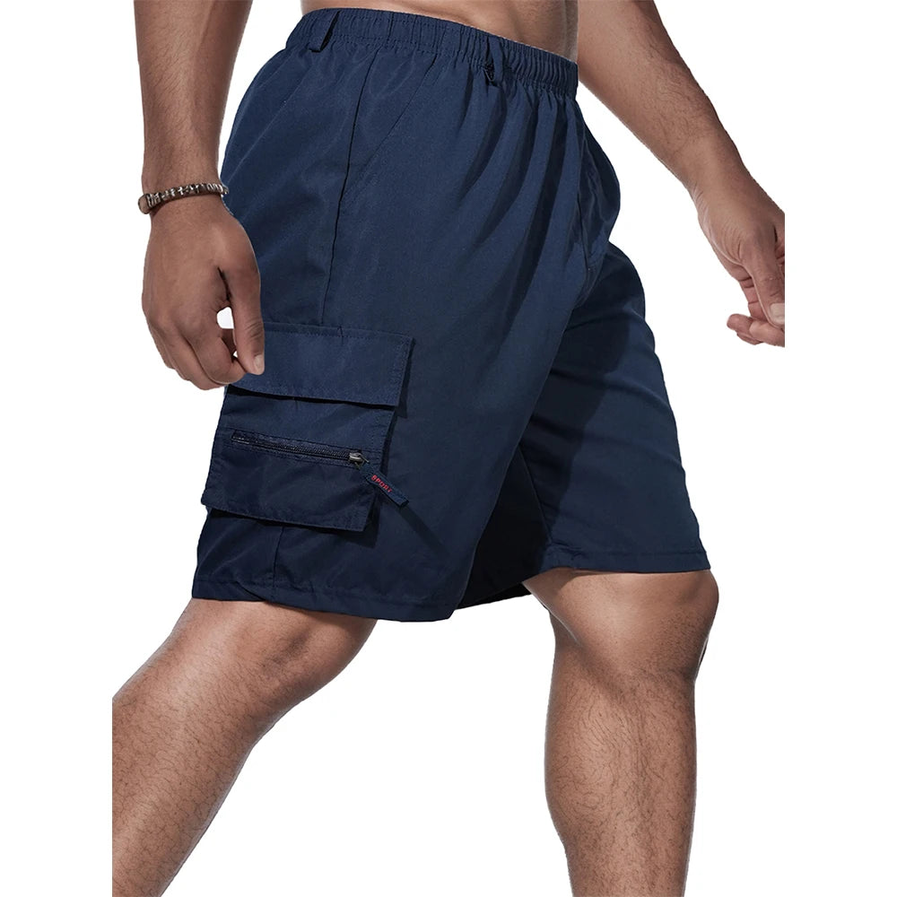 Men's Cargo Shorts Big Size Sports Knee Shorts Classic Short Pants Streetwear Straight Loose Work Casual Street Shorts