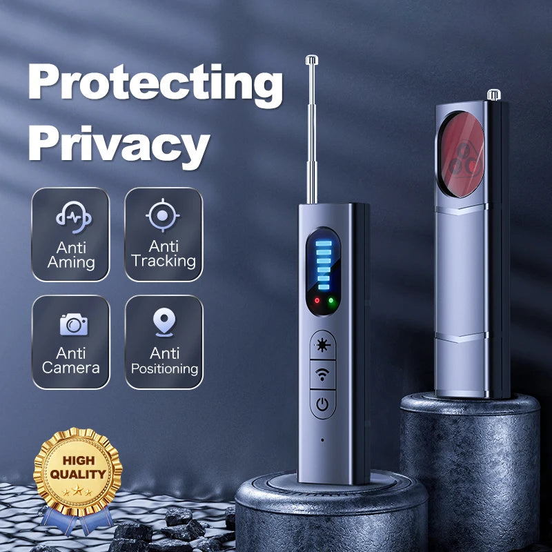 Portable Camera Detector Anti-Spy Car GPS Tracker Listening Device bug RF Wireless All Signal Scanner Gadget Security Protection