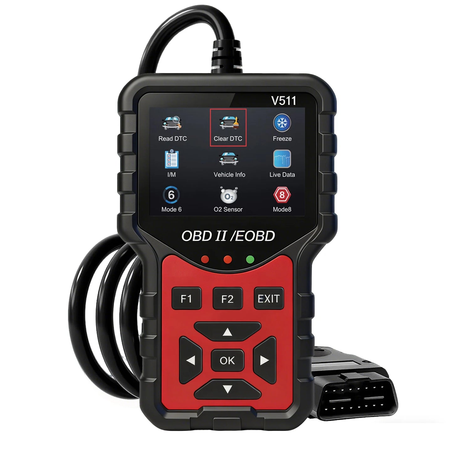 Obd Powered Obd2 Car Scanner V511 - Engine Fault Code Reader and Diagnostic Tool - Compatible with All Vehicles since 1996, up to 36V, No Battery Required
