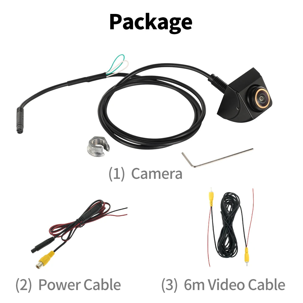 360 Degree Parking CVBS CCD Car Rear View Camera Night Vision 12V IP68 Waterproof 170 Degree Fish Eye Lens HD Vehicle Backup