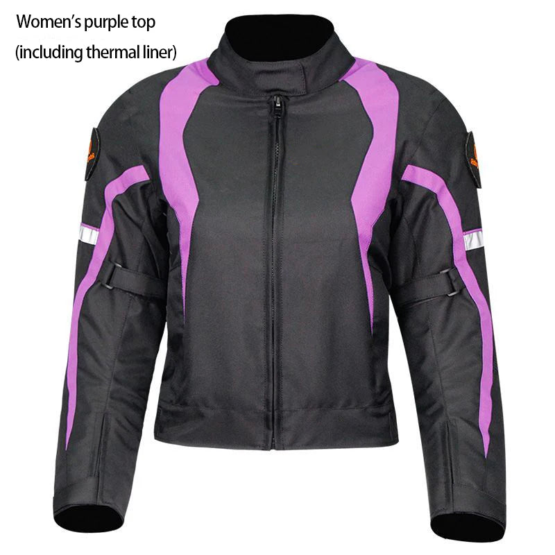 Motorcycle riding wear summer female waterproof motorcycle suit set slim-fit anti-fall four seasons racing clothing