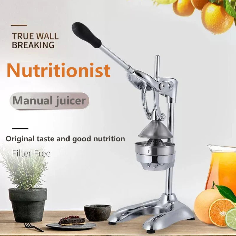 Manual Fruit Juicer Stainless Steel Manual Orange Lemon Squeezer Juicer