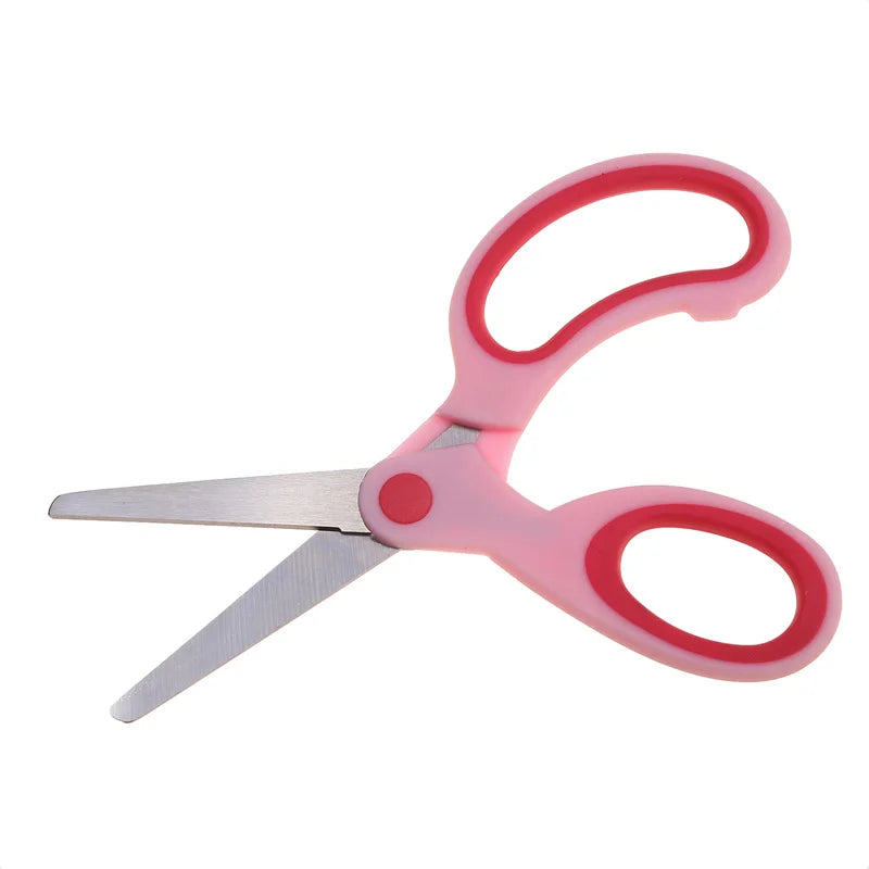 Safty Scissors For Kids Student DIY Paper Children's Left-handed Scissors Scissors With Sleeve Cutting Tool Stationery