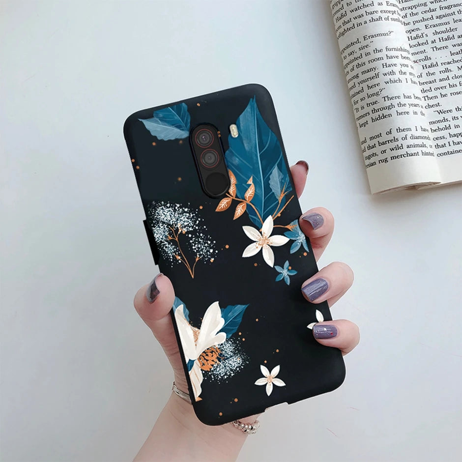 For xiaomi Pocophone F1 Case for xiaomi Poco F1 Case Silicone Soft TPU Phone Cases for PocoF1 Back Cover Heart Butterfly Bumper