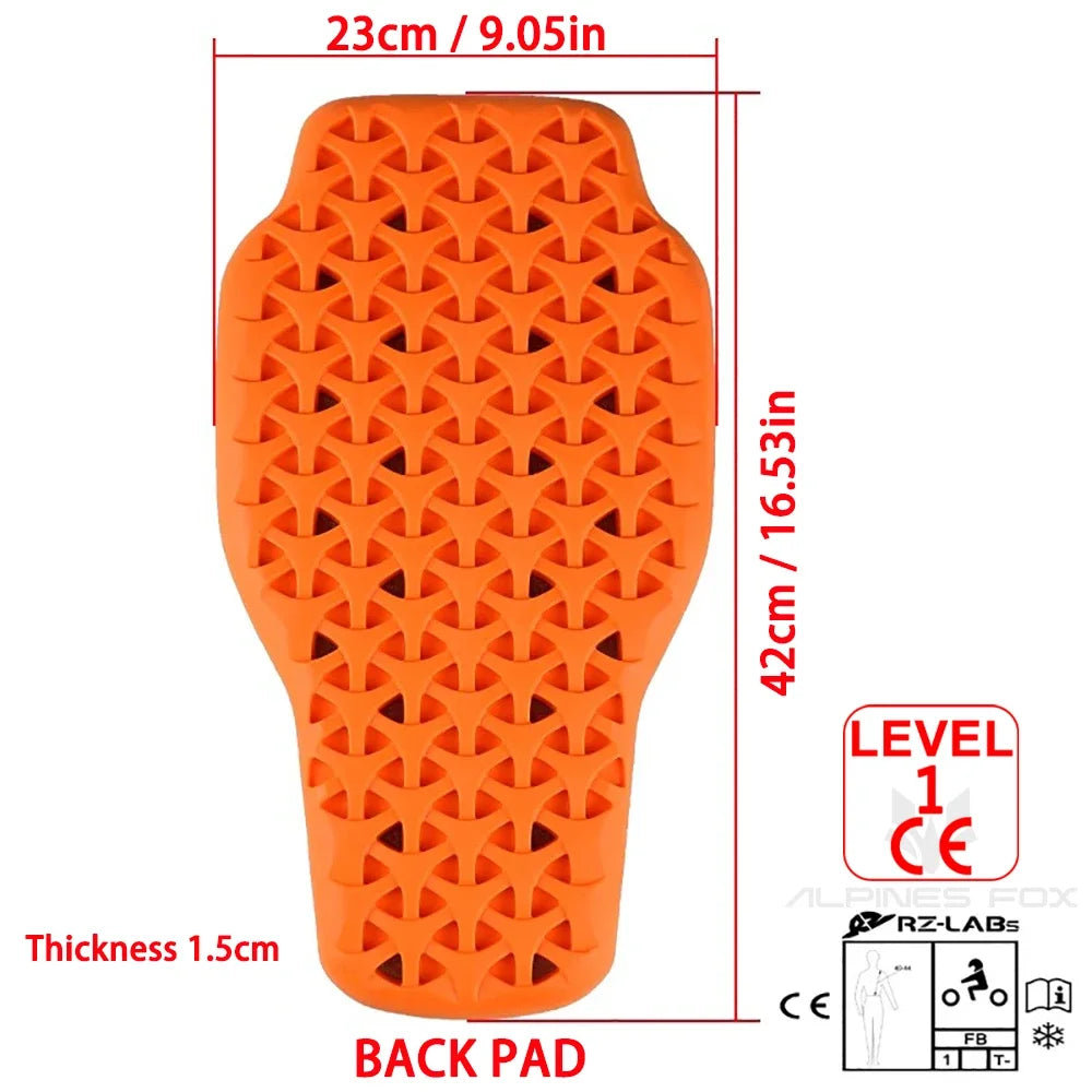 Motorcycle Protective Gear Insert Back Protection Motocross Jacket CE Protector Shoulder Pads Elbow Pads Motorcycle Equipment