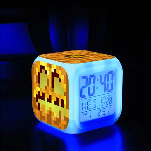 Digital Alarm Clock Battery Electric Game Set Time Alarm Clock Toy Kids Boys Creative Portable Despertador Bedroom Decor Reloj