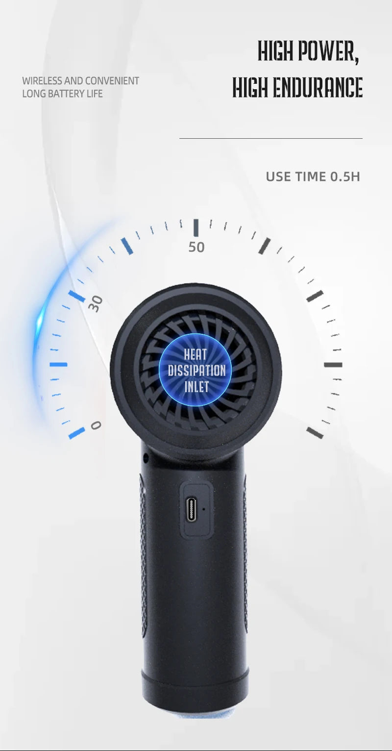 Protable Air Duster for Computer Cleaning 51000RPM Cordless Compressed Air Blower with LED Light for PC computers Keyboard Clean