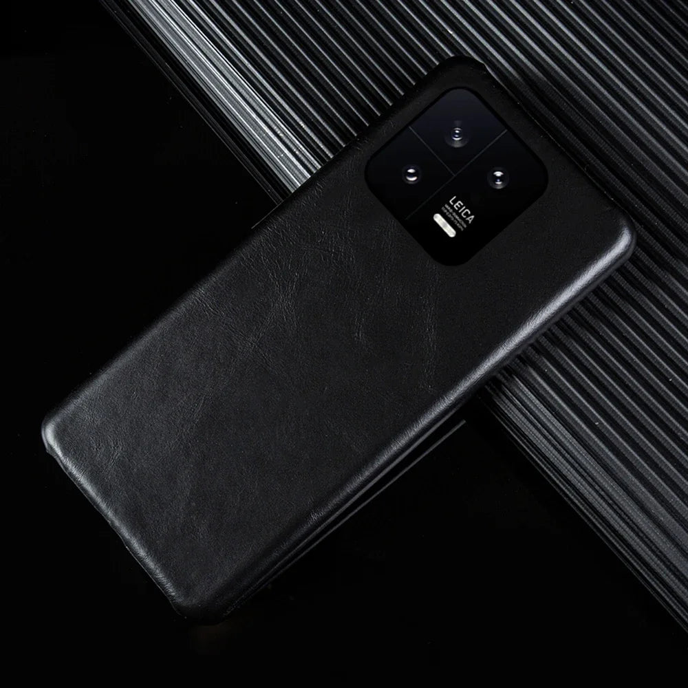 Genuine Leather Phone Case For Xiaomi Poco Series Cover Hand Made Oil Wax Pattern X3 X4 M3 M4 M5 F1 F2 F3 F3GT F4 F4GT C40 C50
