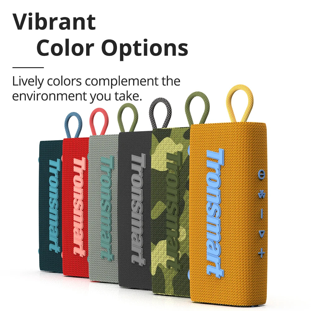 Tronsmart Trip Portable Speaker Dual-Driver Bluetooth Speaker, IPX7 Waterproof, True Wireless Stereo for Outdoor