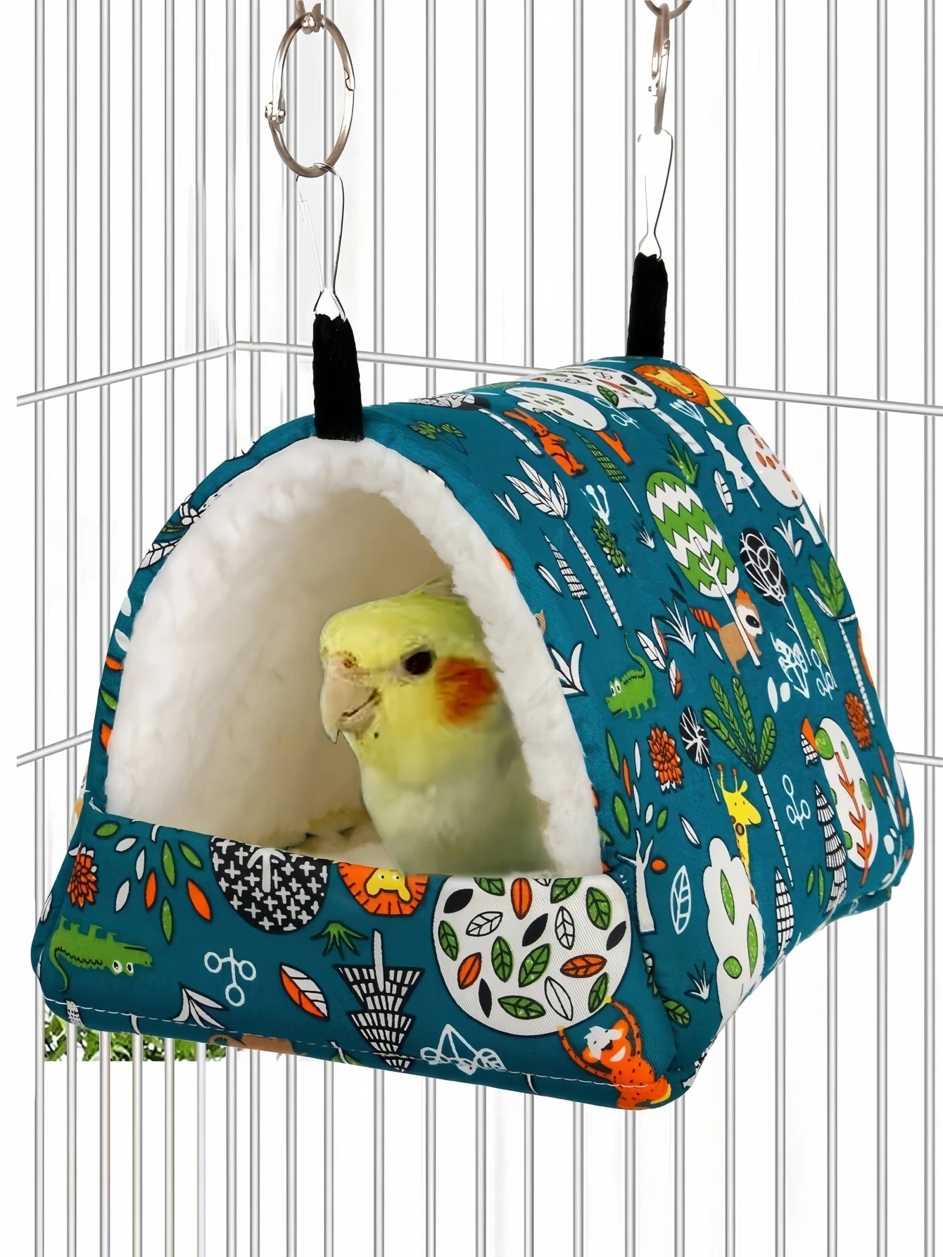 1pc, S/M/L/Xl Birdcage, Warm Bird'S Nest, Winter Bed, House Shed, Hanging Bed, Tent, Plush Hiding Room, Small Pet Parrot