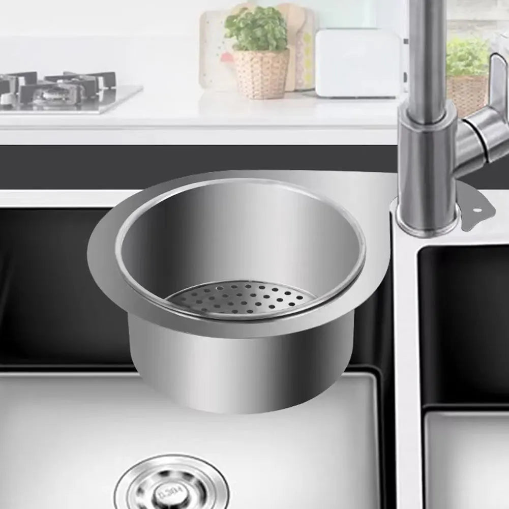Stainless Steel Swan Sink Strainer Basket Removable Goosehead Storage Drainage Basket Goosehead Hanging Wet & Dry Drainage Racks