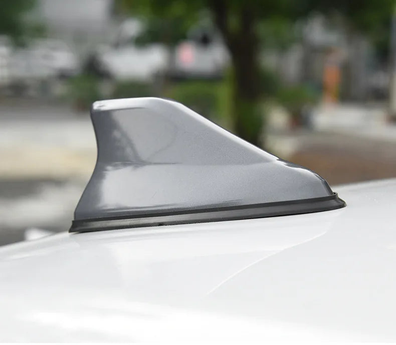 Car Radio Shark Fin Car Shark Antenna Radio FM Signal Design For All Automobiles Aerials Auto Exterior Styling Replacement Parts