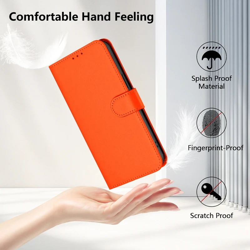 For Funda Tecno Camon 50 Pro 4G Case Candy Solid Color Flip Cover on for Tecno Camon 50 pro 4G CN5c Leather Phone Case Coque