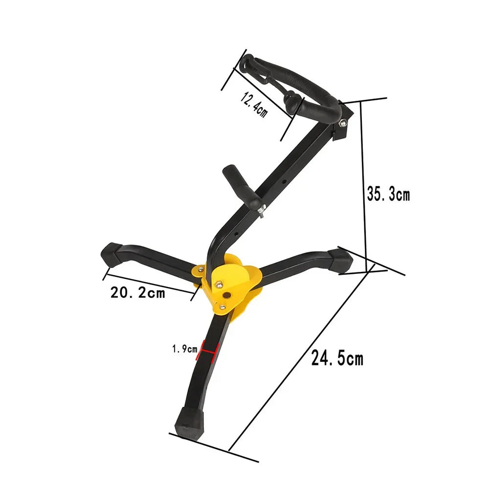 Alto Saxophone Stand Foldable Woodwind Instrument Accessories Tripod Holder Portable Metal Floor Bracket Alto Saxophone Parts