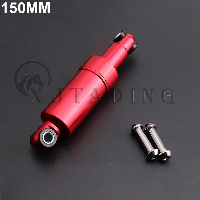 110mm 125mm 150mm 750LBS Electric Scooter Aluminum Shock Absorber Suspension Bicycle 24mm Front/Rear Wheels AllInclusive Spring