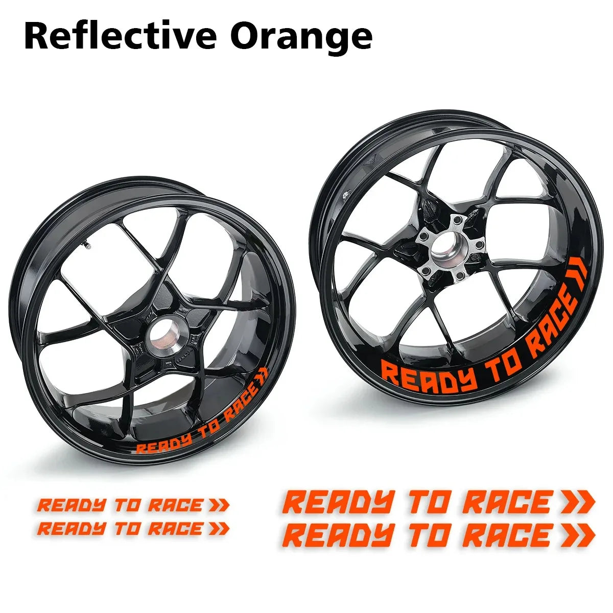 Reflective Motorcycle Wheel Stickers Hub Decals For KTM Ready To Race R2R Super Adventure Duke 690 790 890 Rc1290 390 1190 Rc8