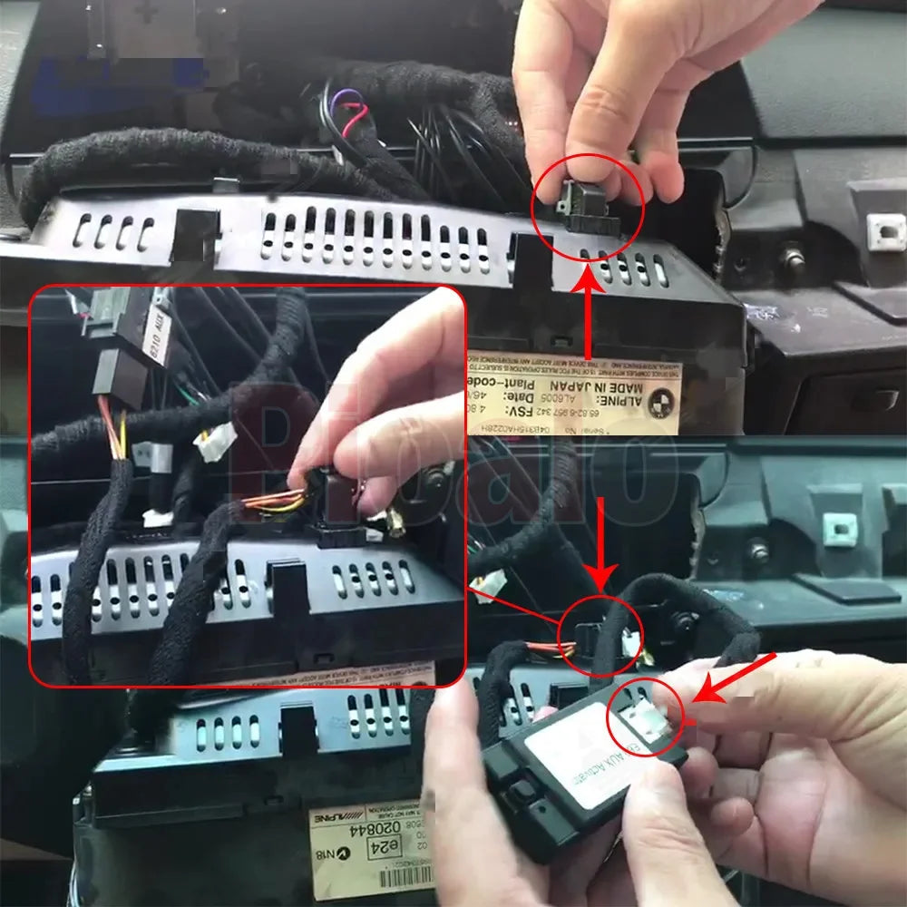 Car Radio AUX Activator For BMW 5 Series E60 E61 E63 E64 2003 - 2010 original car without AUX install android radio can directly