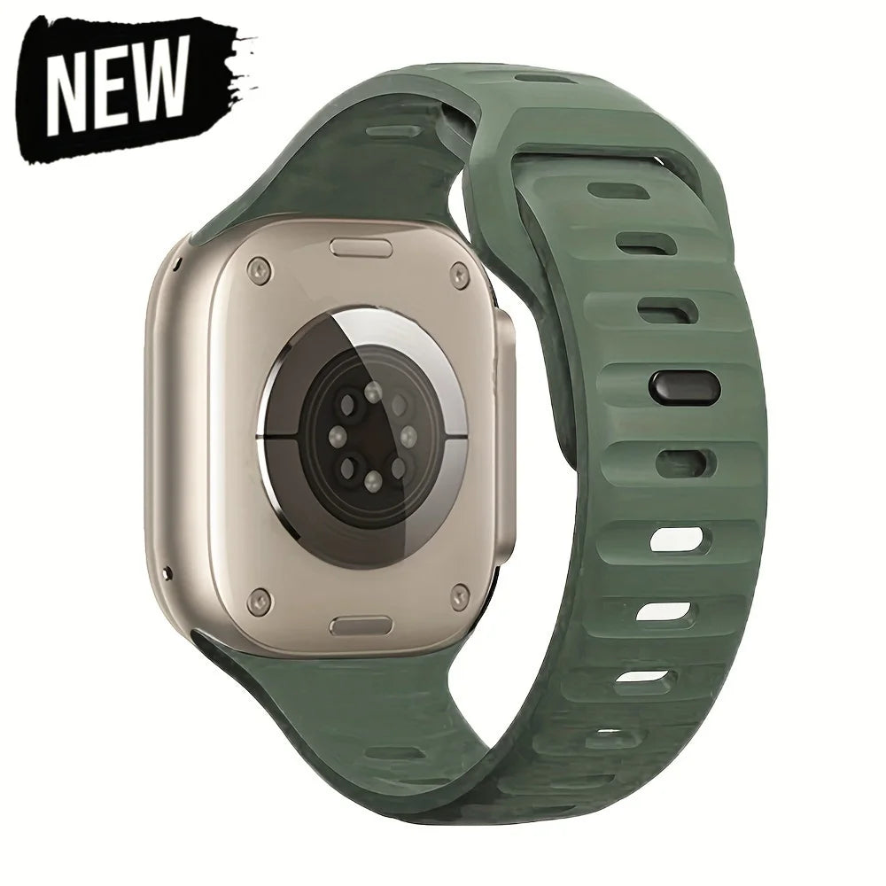 Silicone Sport Strap For Apple Watch Band Ultra2 49mm 45mm 40mm 44mm 42mm 46mm 41mm Correa Bracelet iWatch Series 10 9 8 7 6 5 4