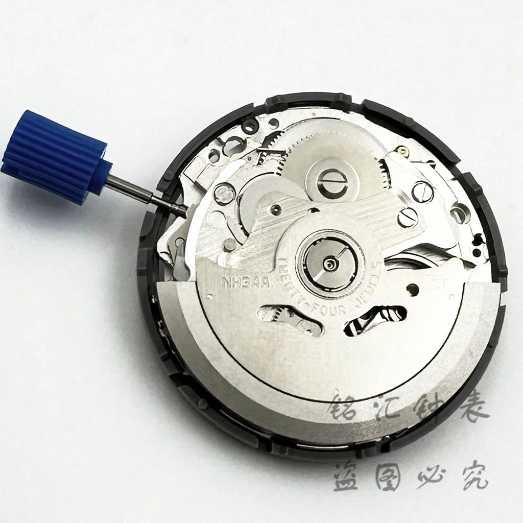 White Calendar 24 Jewels High Accuracy NH34 Mechanical Movement Winding NH34 Automatic Self-winding Stem Set