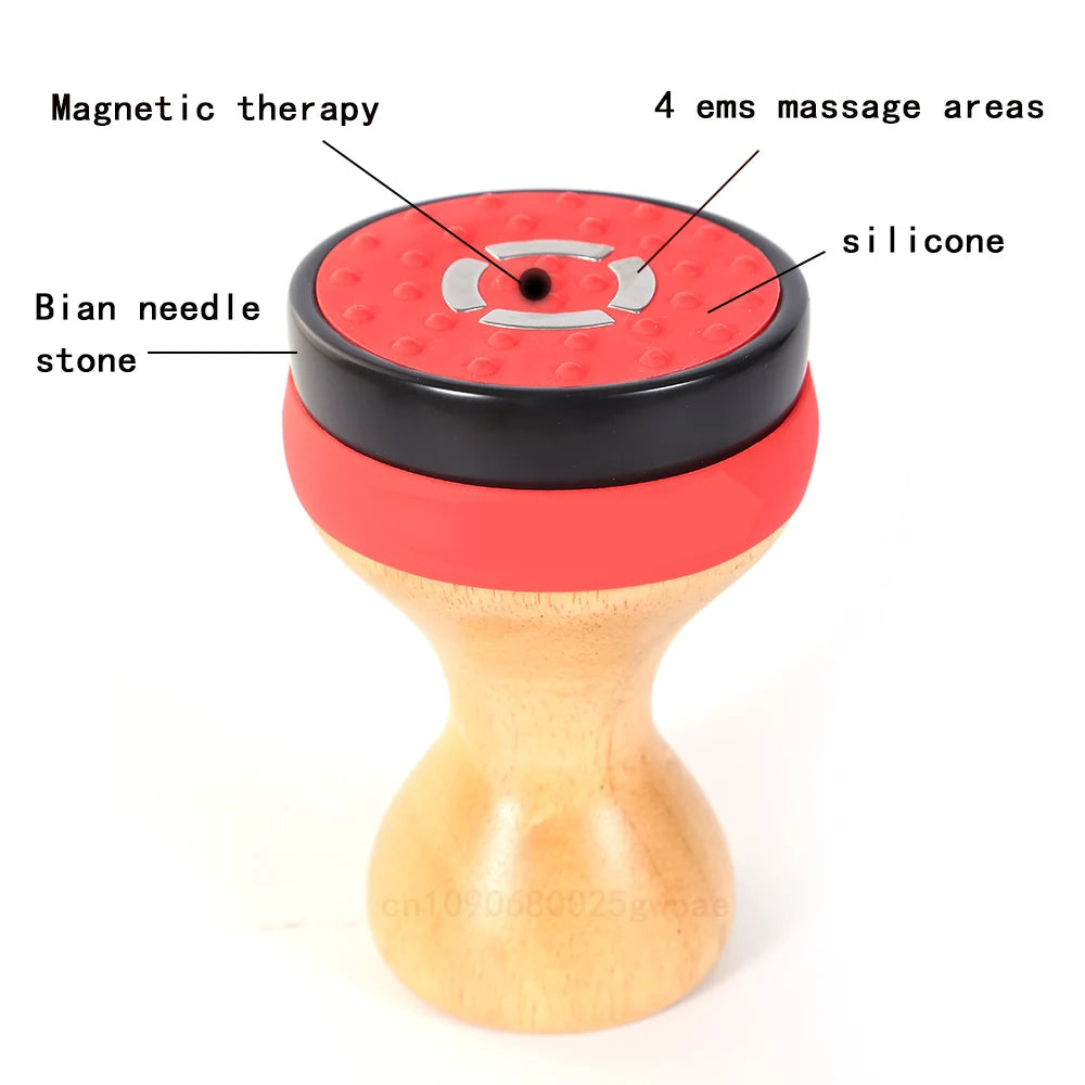 EMS Hot Stone Scraping Cellilute Remove Massager Body Gua sha Fat Burner Red Light Therapy Vibration Lymphatic Drainage
