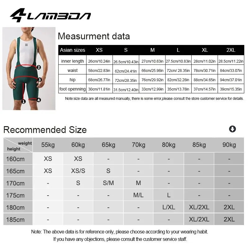 LAMEDA Men's Back With 3D Cut Cycling Shorts Mountain Bike MTB Clothes Downhill Bicycle Tights Road Riding Breathable Pants