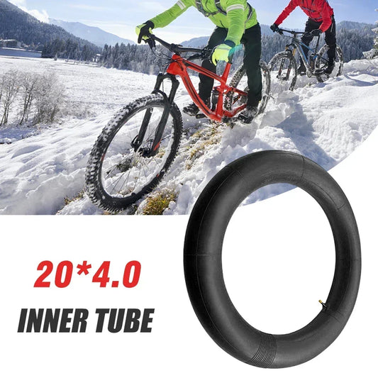 1PC or 2PCS Fat Bicycle Tube 20x4.0 Bike Inner Tube For Snowmobiles Bicycles ATVs Black Tyre