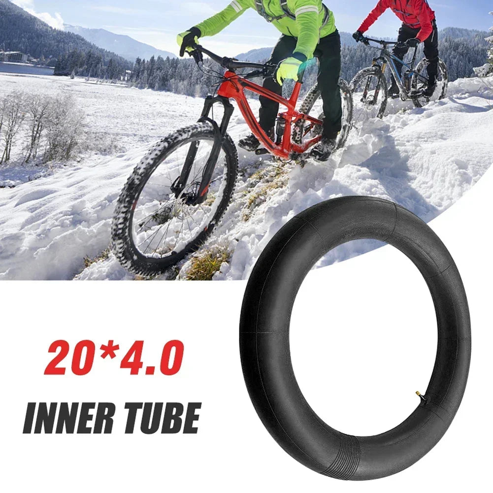 1PC or 2PCS Fat Bicycle Tube 20x4.0 Bike Inner Tube For Snowmobiles Bicycles ATVs Black Tyre