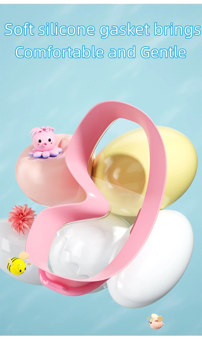 Kids Swimming Goggles Big Frame HD View Anti-fog Waterproof Children's Swim Goggles Boys and Girls Multi-color to Choose