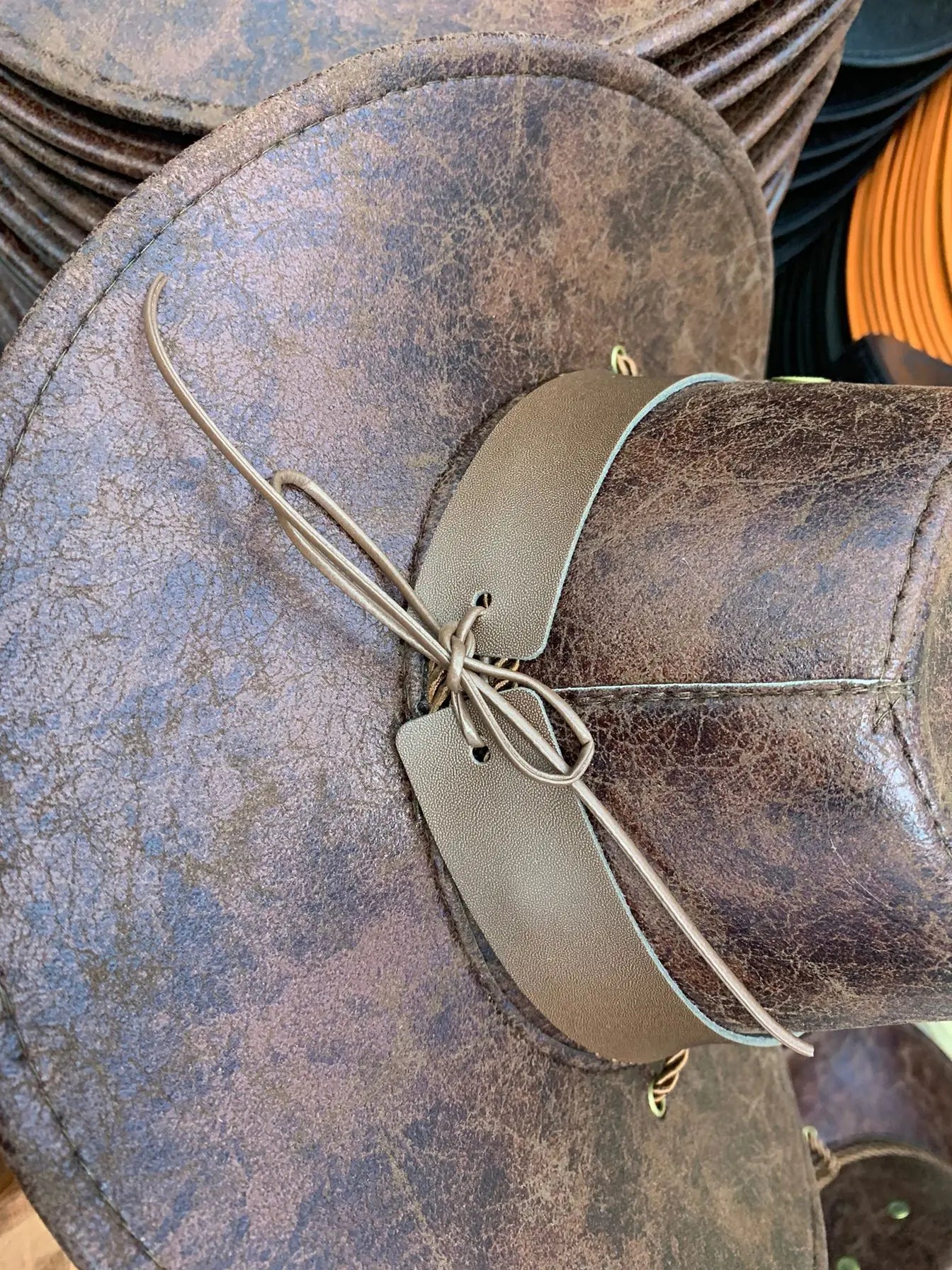 Faux Leather Western Cowboy Hats For Women Men Vintage Gentleman Dress Hats Panama Cowgirl Jazz Cap Sombrero Hombre