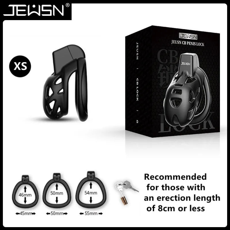 Jeusn Male Chastity Cage Sex Toys Discreet Sissy Femboy Chastity Cock Cage Device Penis Rings Male With 3 Size Men's Adult Goods